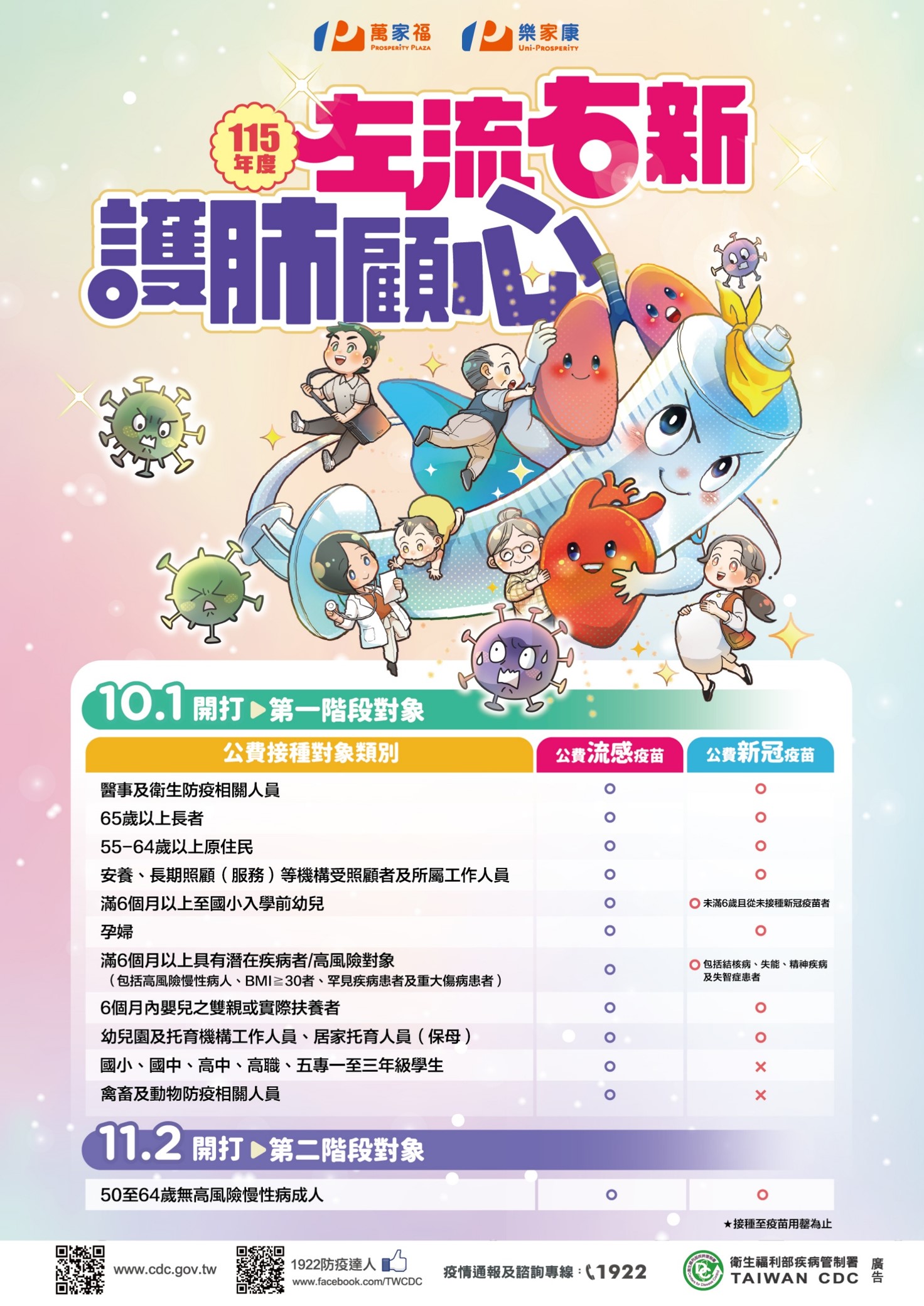 公費接種疫苗設站資訊